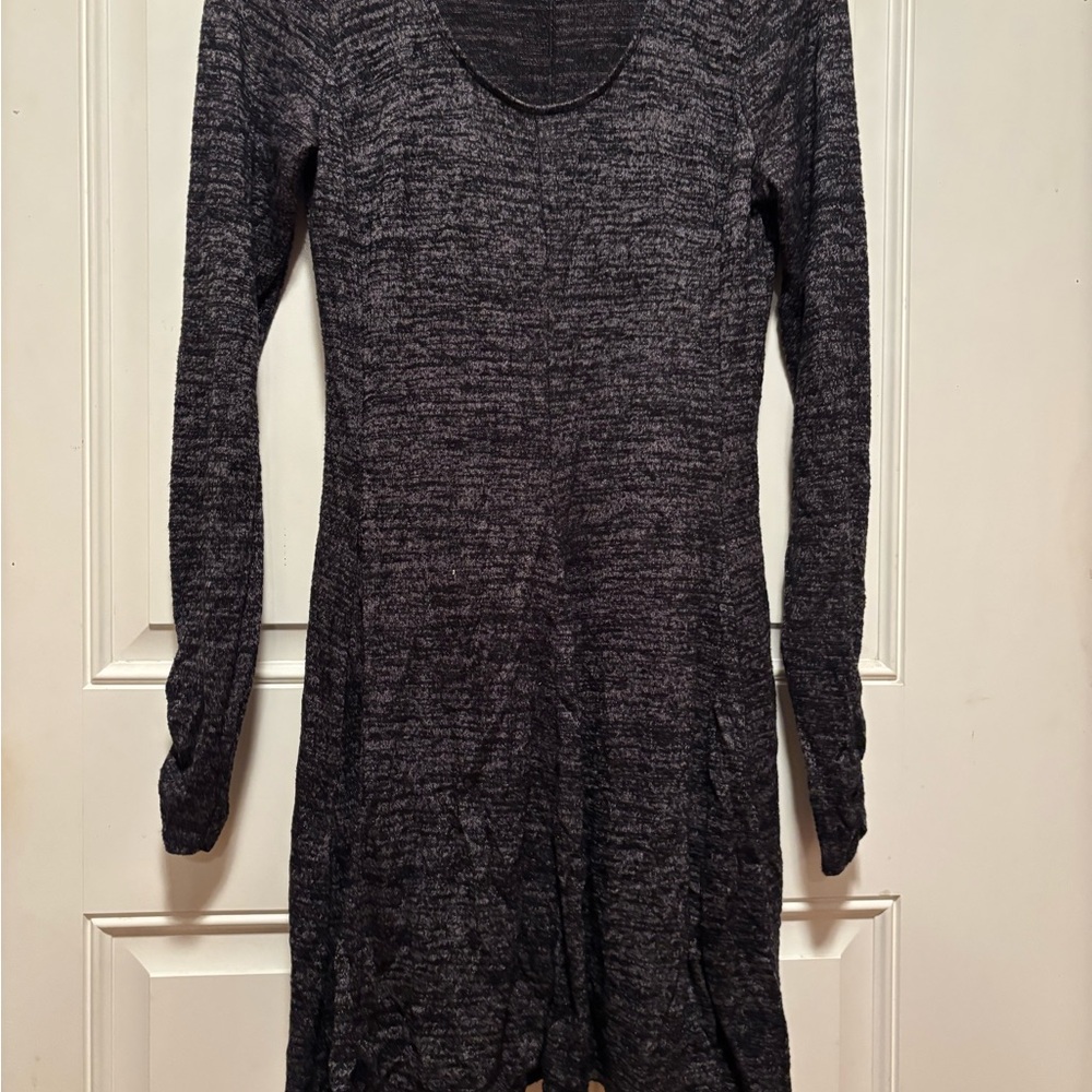 Hollister Gray Sheath Dress with Cuffed Long Sleeves